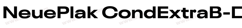 NeuePlak CondExtraB字体转换